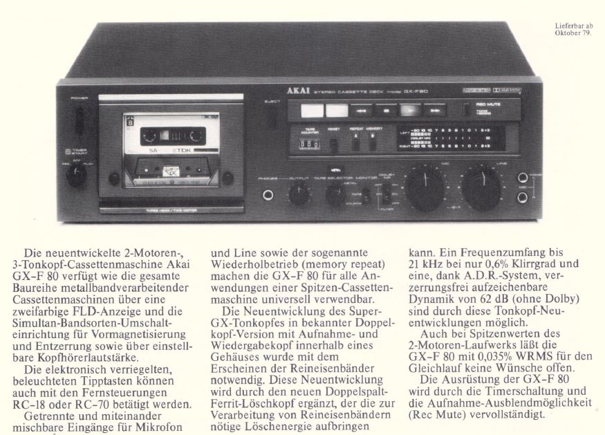 Akai Original Akai VS-1 Video Cassette Recorder Service Manual 